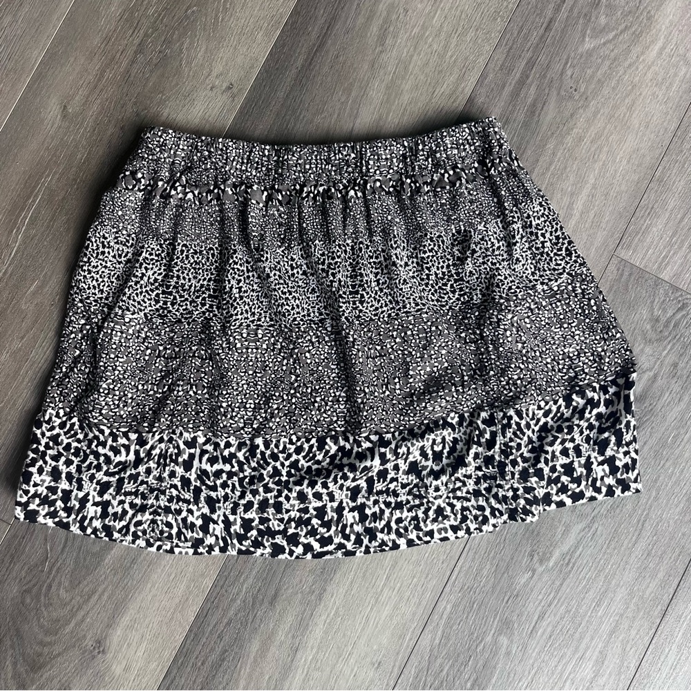 Mimi Chica Cheetah Tiered Print Mini Skirt Size XSmall